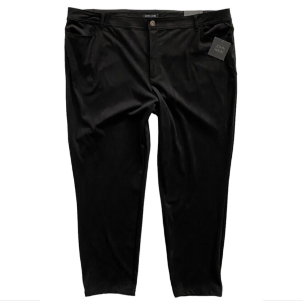 John Mark Nwt Faux Suede Stretch Santa Fe Black Skinny Jeans Pants 22W